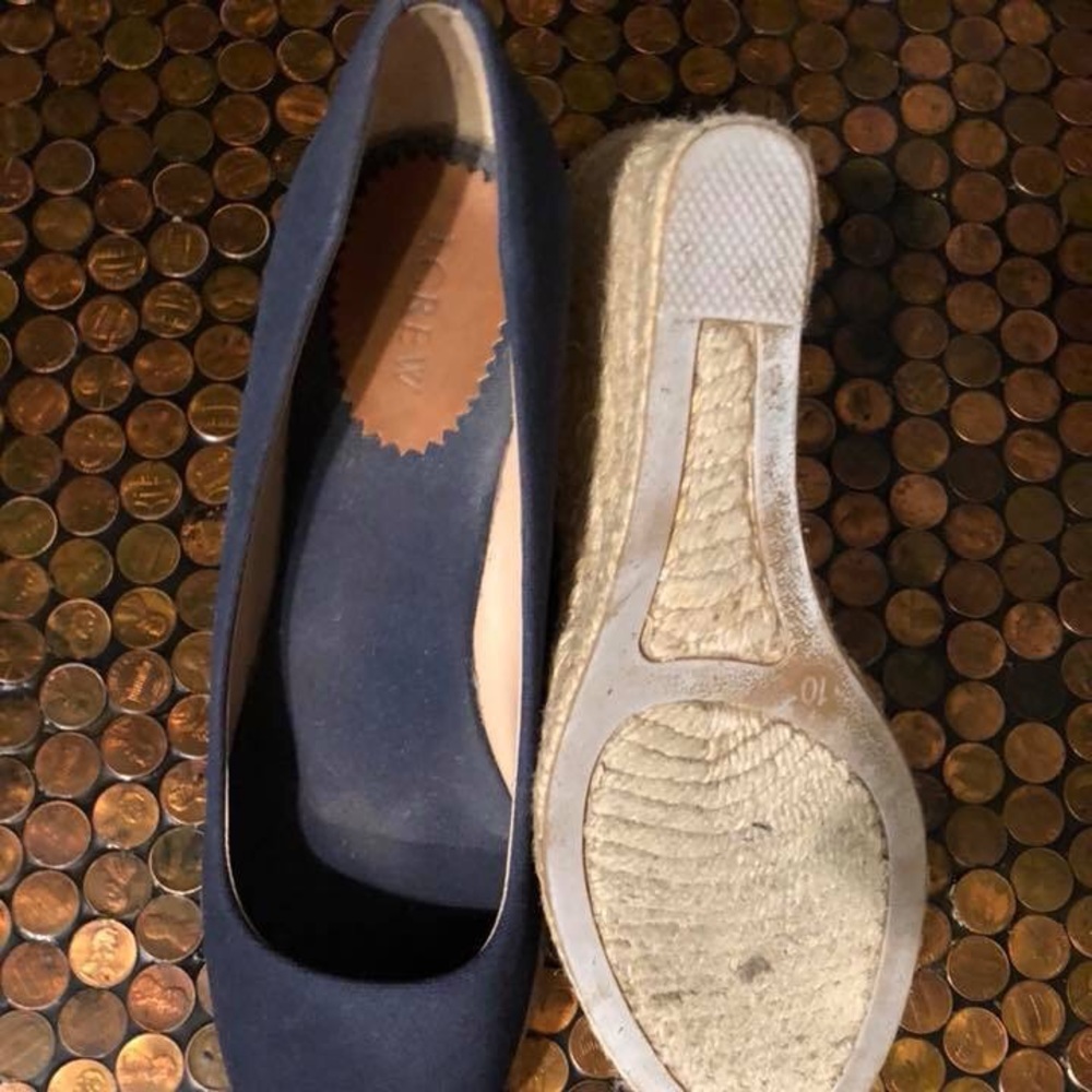 J. Crew Seville Espadrilles Navy